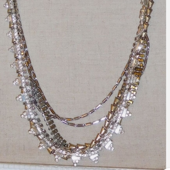 Stella & Dot Sutton Necklace Multi Layers Mixed Metals 5 in 1 Multiple Options - Picture 1 of 3